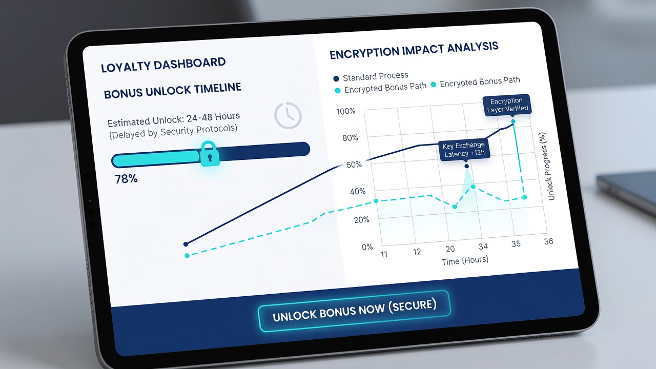 Analyse von Verarbeitungszeiten bei verschlüsselten Bonusfreischaltungen in Loyalty-Apps